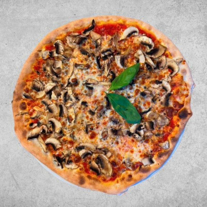Žampionová pizza od Veverky