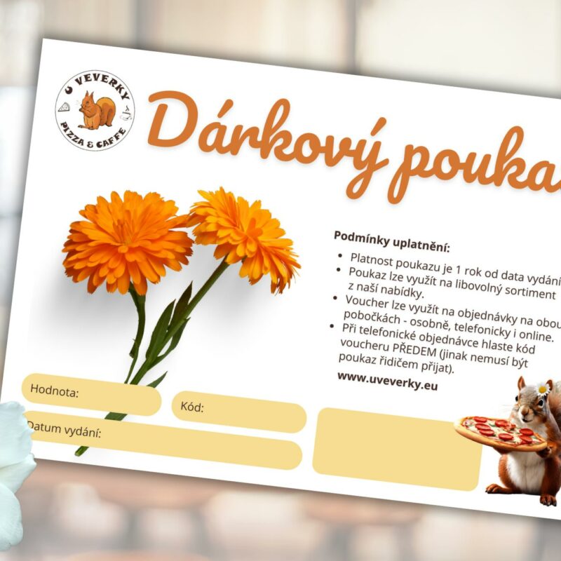 Dárkové poukazy od Veverky pro ženy